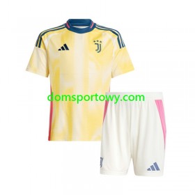 Koszulka Juventus Dziecięcy Wyjazdowe Koszulki Piłkarskie 2024-2025 Krótki Rękaw